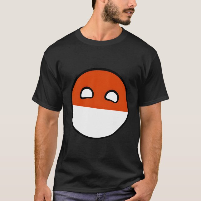 Polandball Countryballs Comic T-Shirt (Vorderseite)