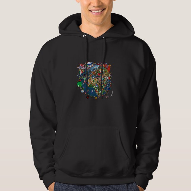 Polandball-Welt Hoodie (Vorderseite)