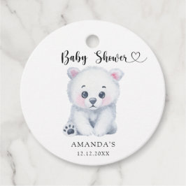 Polar Baby Bär - Babydusche Geschenkanhänger