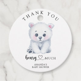 Polar baby bear - vielen Dank beary Geschenkanhänger