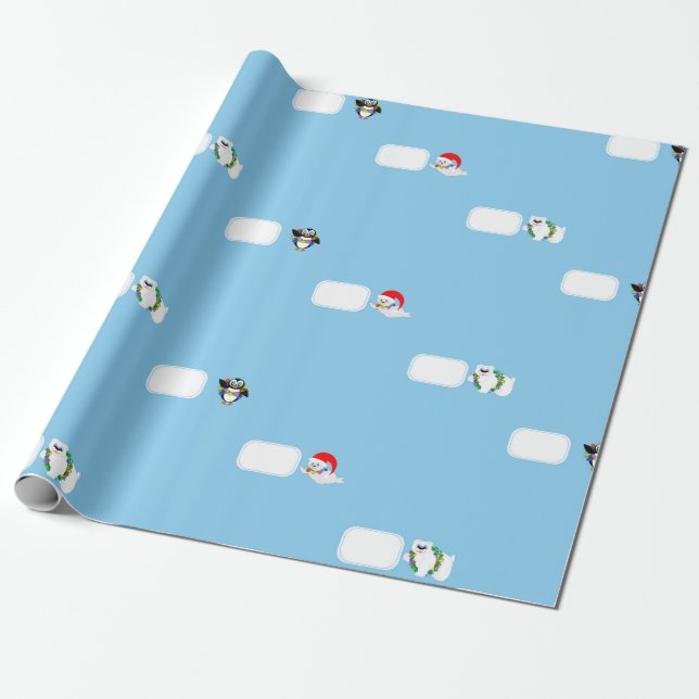 Polar Babys mit Blasen Geschenkpapier (Ungerollt)