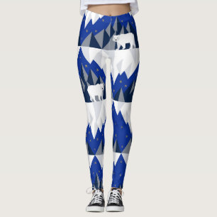 Polar Bär auf Iceberg Nahtloses Muster. Leggings