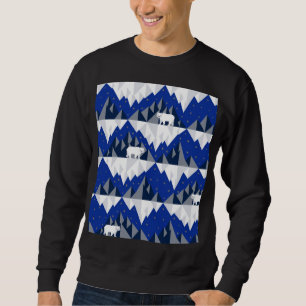 Polar Bär auf Iceberg Nahtloses Muster. Sweatshirt