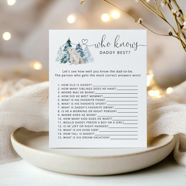 Polar Bär, der Papa das beste Spiel kennt (Von Creator hochgeladen)