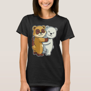 Polar Bär und Meerkat Niedliche Tiere für Frauen A T-Shirt