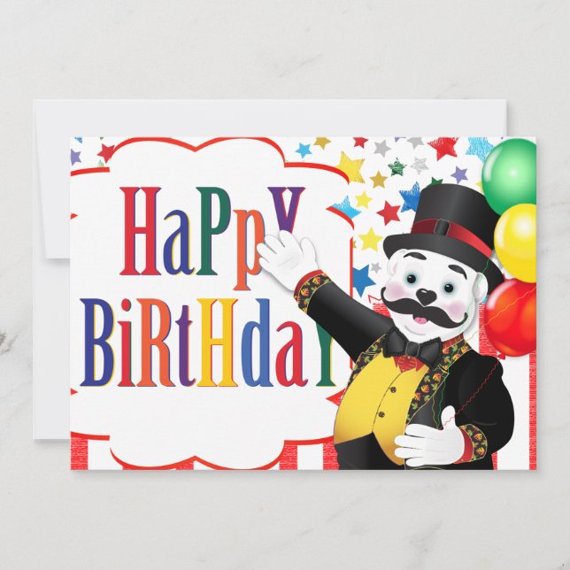 Polar-Bär-Zirkus-Geburtstag (Vorderseite)
