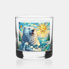 Polar Bären Imitate aus festgehaltenem Glas Person