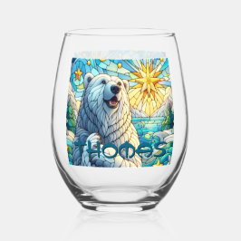 Polar Bären Imitate aus festgehaltenem Glas Person