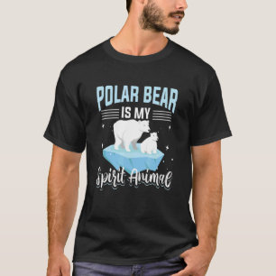 Polar Bären Tiere Polar Bären ist mein Geist Tier T-Shirt
