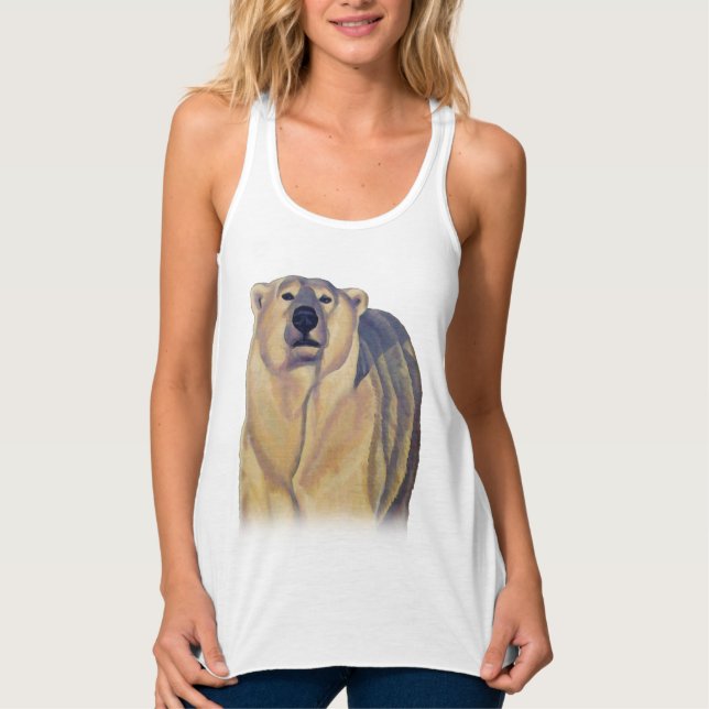 Polar Bären Top Shirt Bärenkunst Tops (Vorderseite)