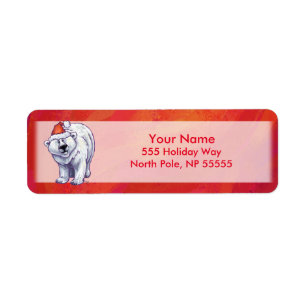 Polar Bären Weihnachten auf Rot