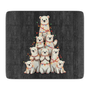 Polar Bären Weihnachtsbaum Frohe WeihnachtsWeihnac Schneidebrett
