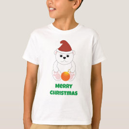 Polar Bären Weihnachtsfeier Weihnachtsmannmütze Pe T-Shirt