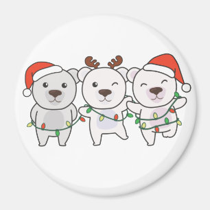 Polar Bären Weihnachtstiere Niedlich Polar Bären M Magnet