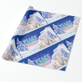 Polar Bärenkuchen Weihnachtspapier Geschenkpapier