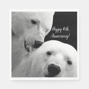 Polar Bärenkupplung Liebe Tenderness Passion Serviette