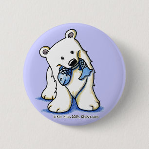 Polar-Bärentaste Button