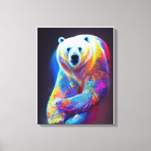 Polar Bear Animal Discovery Adventure Nature Leinwanddruck