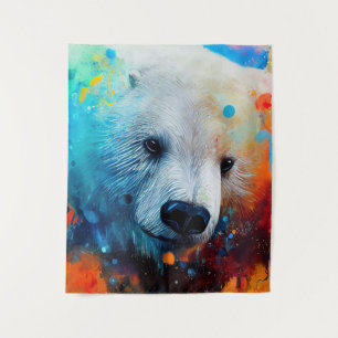 Polar Bear Animal Discovery Adventure Nature Wandteppich