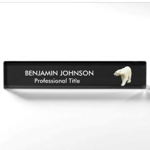 Polar Bear Animal in Black