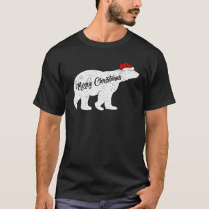 Polar Bear Animal Lover Xmas Weihnachtsmannmütze P T-Shirt