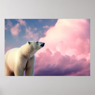 Polar Bear Animal Nature Majestic Wild Poster