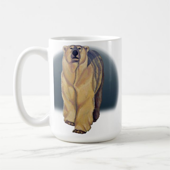 Polar Bear Art Coffee Tasse Art Bären Cup (Links)
