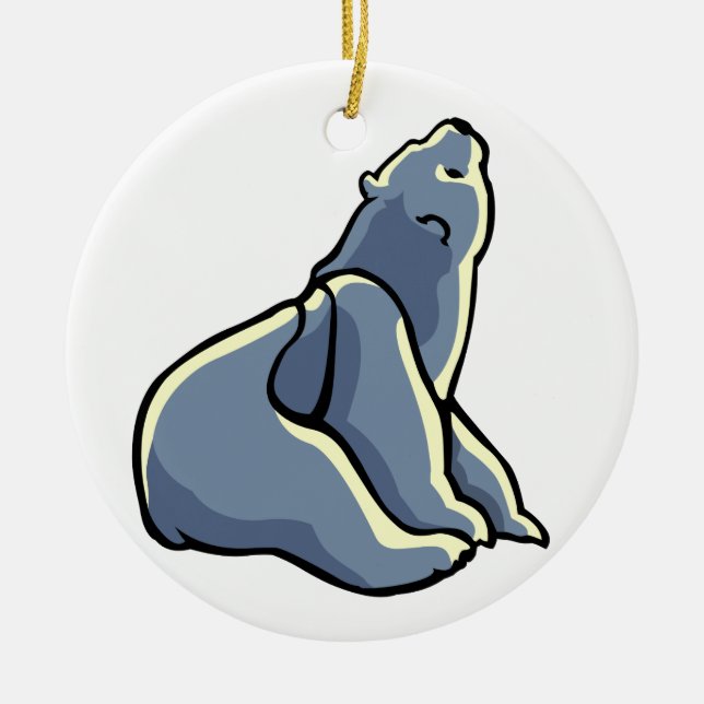Polar Bear Art Ornament Bear Keepake Bärengeschenk (Vorne)