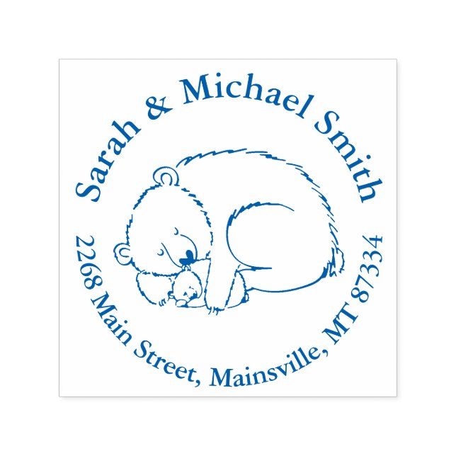 Polar Bear Baby Dusche Permastempel (Design)