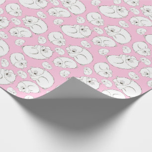 Polar Bear Baby Dusche Pink Girl Geschenkpapier