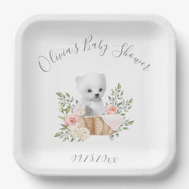 Polar Bear Baby Shooting Paper Teller (Vorderseite)