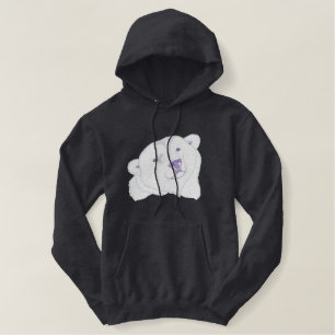 Polar Bear Bestickter Hoodie