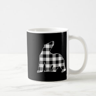 Polar Bear Black & amp; White Buffalo Kariert Merr Kaffeetasse