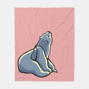 Polar Bear Blanket Rosa Bärenkuppe Decken
