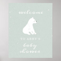 Polar Bear Blue Snow Babydusche Begrüßungspulver