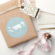 Polar Bear Blue Winter Geburtstag