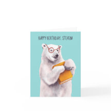 Polar Bear Book Lover Nerdy