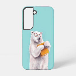 Polar Bear Book Lover - Niedliches Geek Animal Samsung Galaxy Hülle