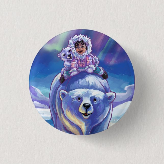Polar Bear Bus Button (Vorderseite)
