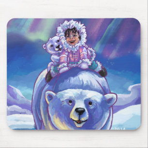 Polar Bear Bus Mousepad