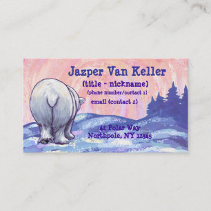 Polar Bear Business Card Visitenkarte
