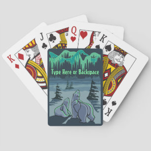 Polar Bear Cards Personalisiert Bären spielen Kart Spielkarten