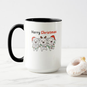 Polar Bear Christmas Animals Polar Bears Merry Tasse