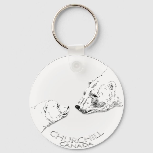 Polar Bear Chuchill Key Chain Souvenir Schlüsselan Schlüsselanhänger (Vorderseite)