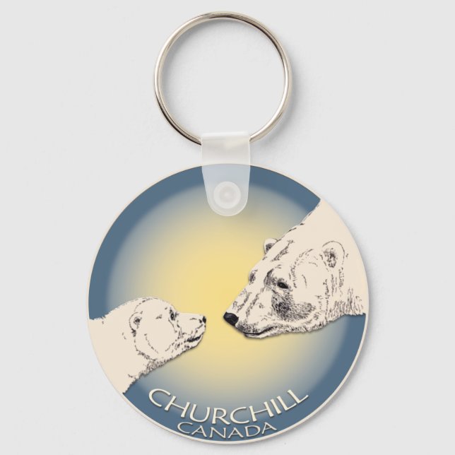 Polar Bear Chuchill Key Chain Souvenir Schlüsselan Schlüsselanhänger (Vorderseite)
