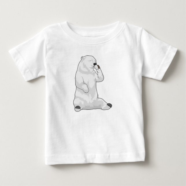Polar bear Coffee Cup Baby T-shirt (Vorderseite)