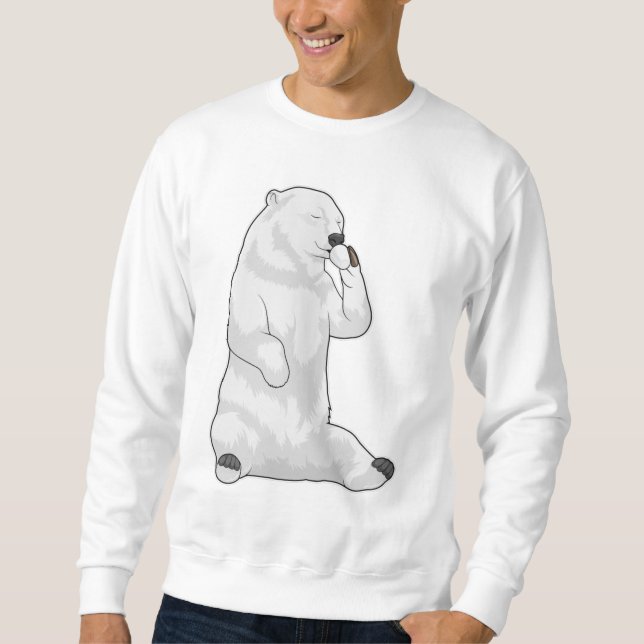Polar bear Coffee Cup Sweatshirt (Vorderseite)