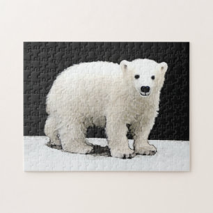 Polar Bear Cub Painting - Original Wildlife Art