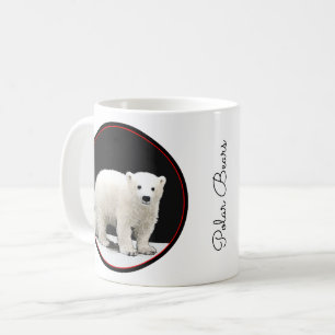 Polar Bear Cub Painting - Original Wildlife Art Kaffeetasse