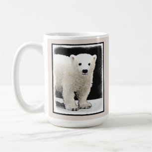 Polar Bear Cub Painting - Original Wildlife Art Kaffeetasse